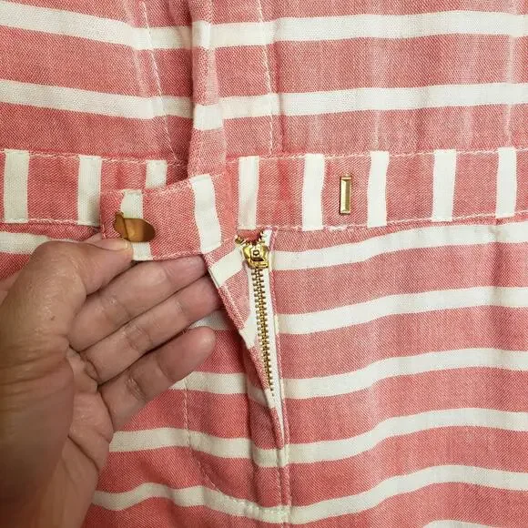 J Crew| Orange and cream striped boat dress - Picture 7 of 11